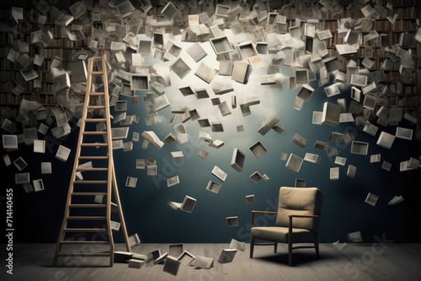 Fototapeta Dyslexia abstract background