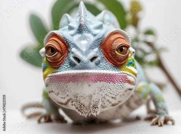 Obraz Vibrant Chameleon Elegance