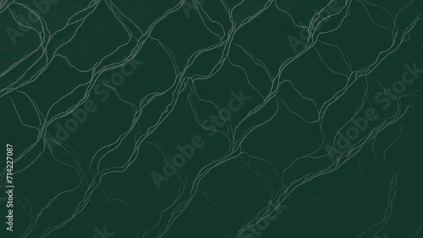 Obraz Dark green background with lines