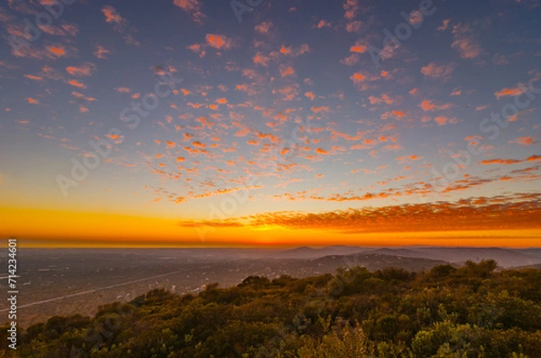 Obraz sunset in the mountains