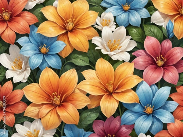 Obraz Beautiful Background With Beautiful Flowers