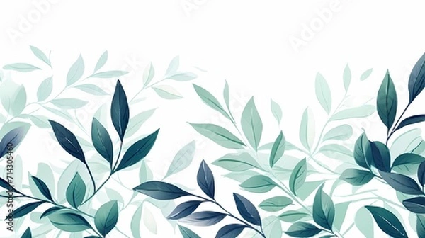 Obraz seamless background picture with leaf pattern, leaves, trees, tree branches