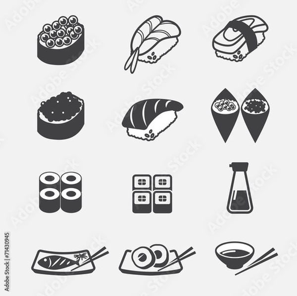 Obraz ikona sushi