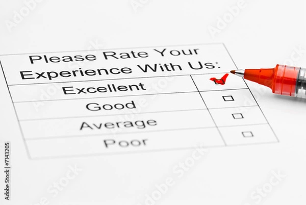 Obraz Customer service survey