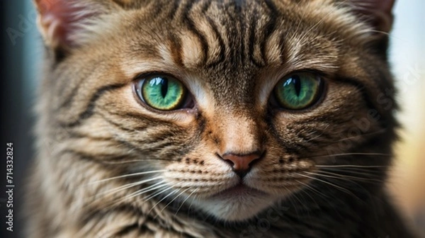 Fototapeta 猫の瞳ズームアップ　Generative AI