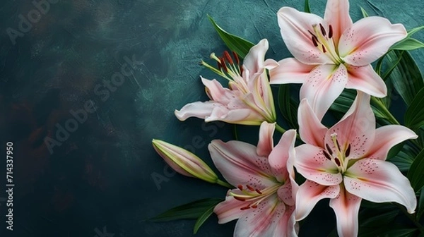 Fototapeta Lillies on a background