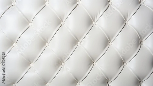 Fototapeta Luxurious white leather background texture with captivating captioned design for creative projects