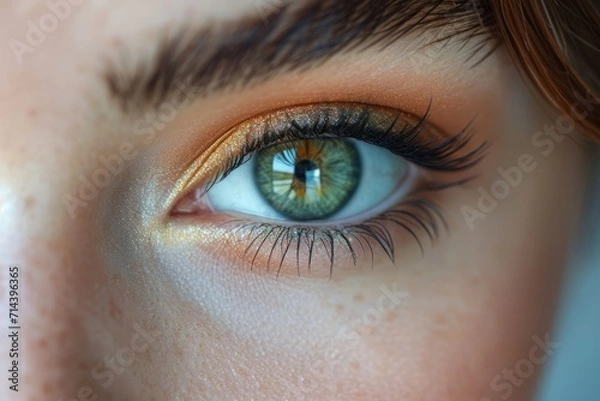 Obraz  Close up view of  female eye 
