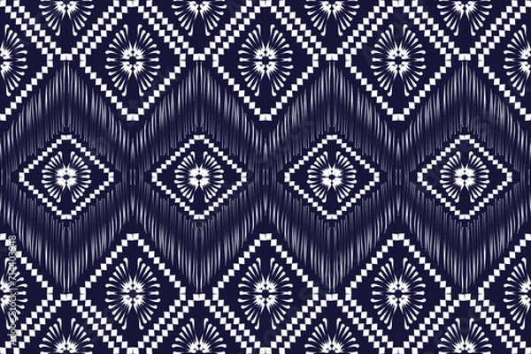 Fototapeta Ethnic pattern . Geometric chevron abstract illustration, wallpaper. Tribal ethnic vector texture. Aztec style. Folk embroidery. Indian, Scandinavian, African rug.design for carpet,sarong 