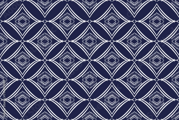 Fototapeta Ethnic pattern . Geometric chevron abstract illustration, wallpaper. Tribal ethnic vector texture. Aztec style. Folk embroidery. Indian, Scandinavian, African rug.design for carpet,sarong 
