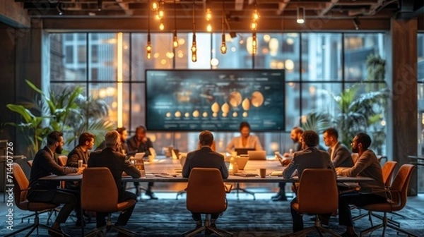 Fototapeta Expert teams monitor and defend against cyber threats, ensuring the safety and integrity of digital networks,