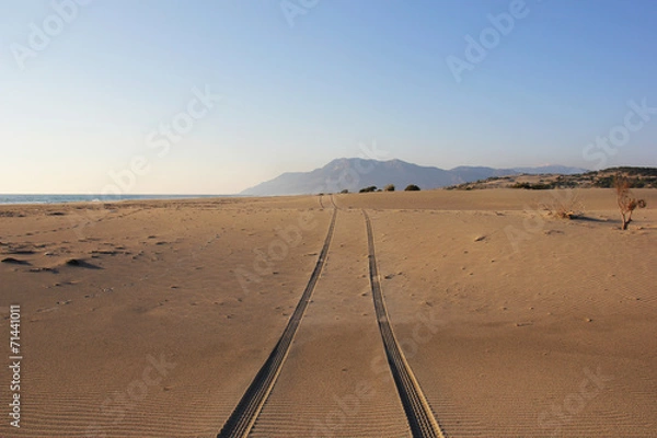 Fototapeta Road in desert