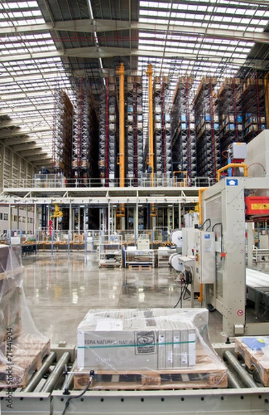 Obraz складское здание. интерьер. склад