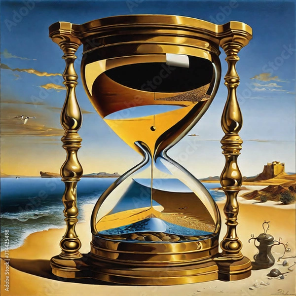 Obraz Hourglass (surreal) 모래시계(초현실적) Generative AI