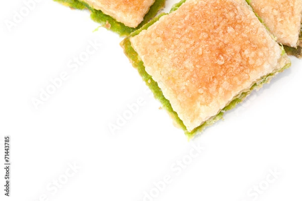 Obraz Apple pie isolated on the white background