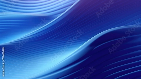 Obraz Abstrract blue wavy background with circular lines