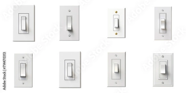 Obraz set collection light switch Artificial Intelligence Generative