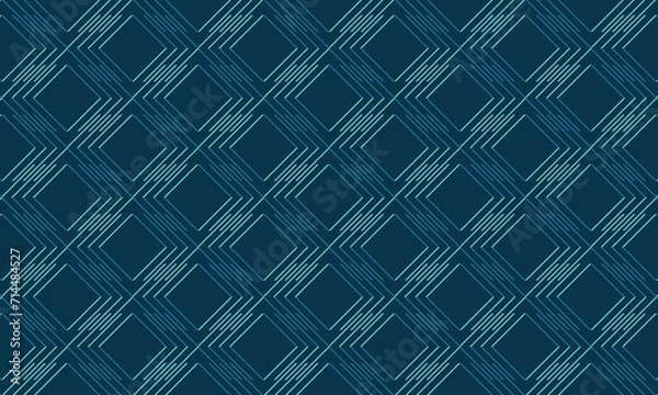 Fototapeta Dive into tranquility with this blue or mint geometric pattern. Perfect for adding a calm and stylish touch to your contemporary designs.