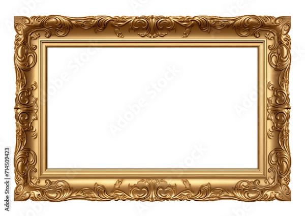 Fototapeta antique gold frame