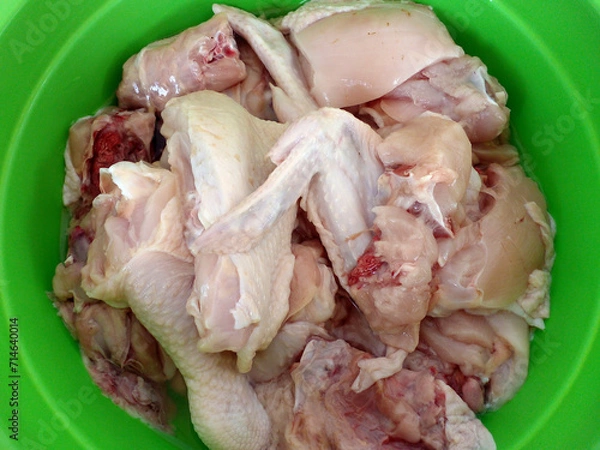 Fototapeta raw chicken wings