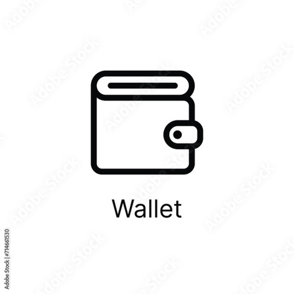 Fototapeta Flat Wallet Design: Elevate Your Fintech App Interface
