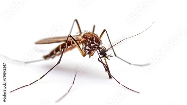 Obraz mosquito on isolated white background.