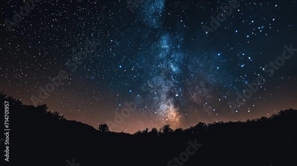 Obraz Huge starry night sky