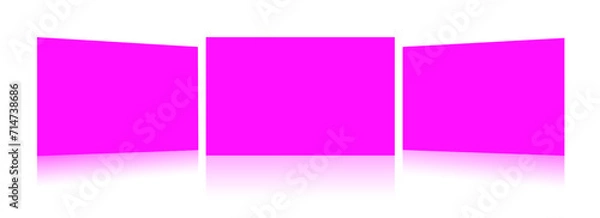 Fototapeta Magenta Insert report or screenshoot blank template for presentation layouts and design.