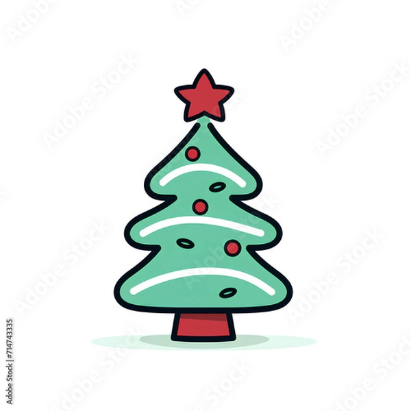 Fototapeta Pine tree  - Christmas