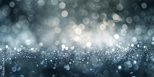 Obraz silver bokeh background 