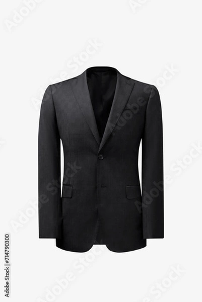 Obraz dark grey jacket isolated on white