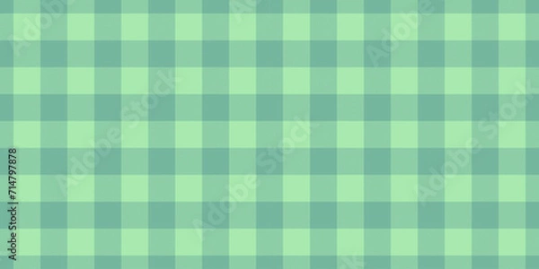 Obraz Mens shirt check fabric plaid, asymmetric textile tartan background. Checkered pattern texture vector seamless in mint and light colors.