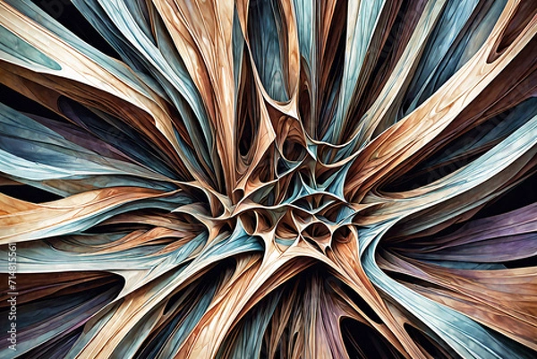 Obraz abstrakter fliessender Hintergrund