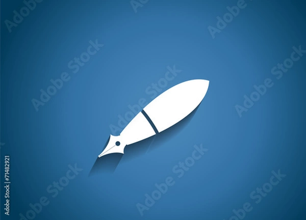 Fototapeta Note Glossy Icon Vector Illustration