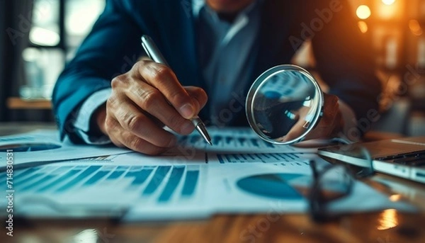Obraz Portray professionals conducting a document security audit using advanced tools, emphasizing the importance of regular assessments to identify and address potential vulnerabilities.