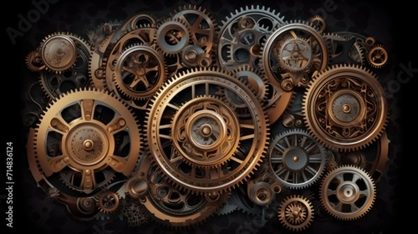 Obraz Mechamism, KI generated