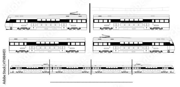 Obraz City transport train kit