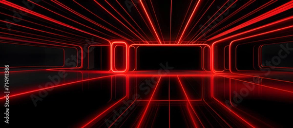 Obraz Neon Room Party Background