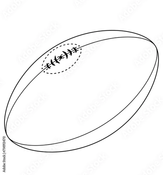 Obraz Rugby  ball vector