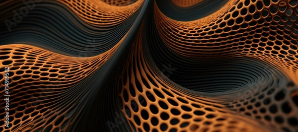 Fototapeta wave motif pattern with hole 8