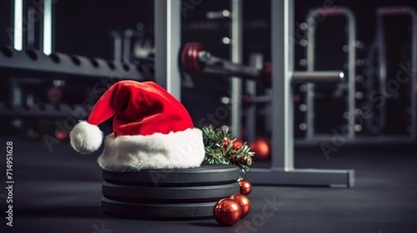 Obraz father chrismas hat