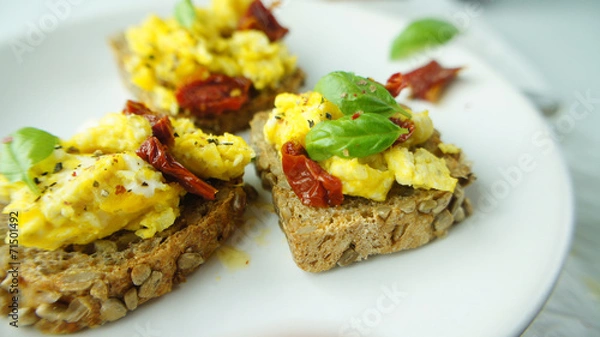 Fototapeta scrambled eggs