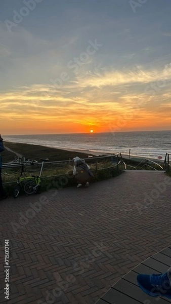 Obraz sunset over the river