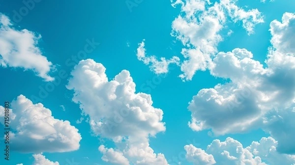 Fototapeta blue sky with clouds