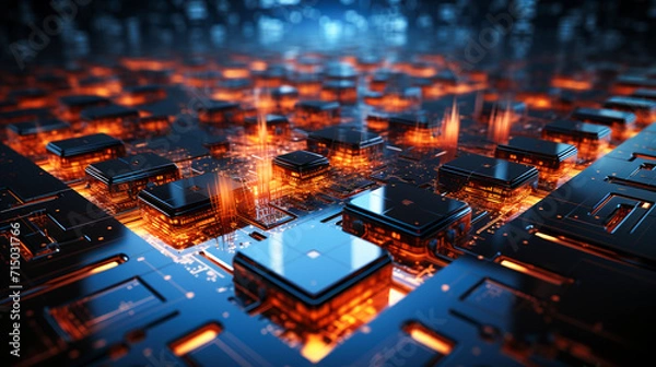 Fototapeta Abstract technology background