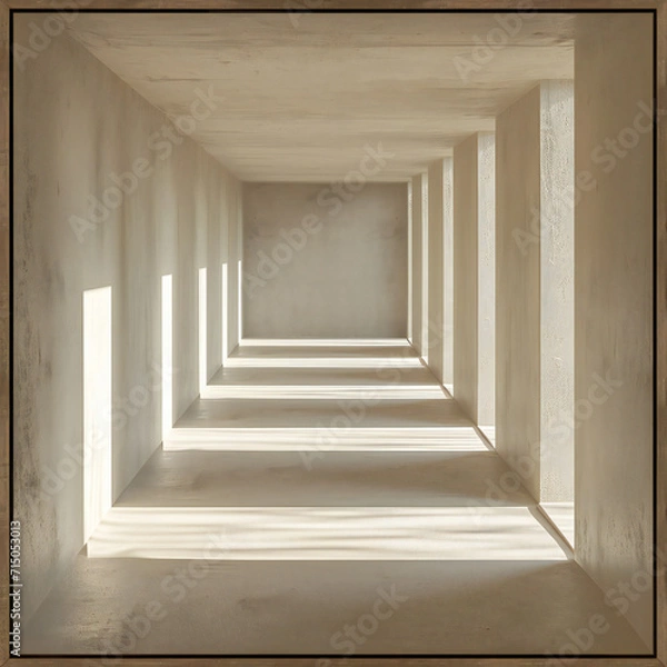 Fototapeta empty room with floor