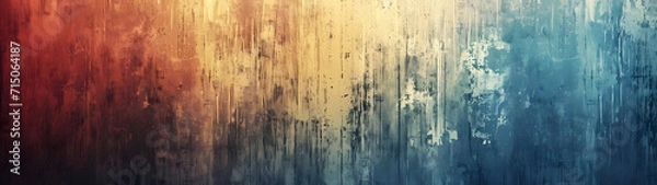 Fototapeta Abstract Painting With Red, Yellow, and Blue Background