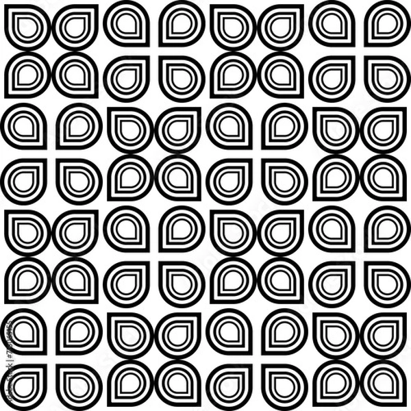 Obraz Ikat abstract seamless pattern for artwork and production