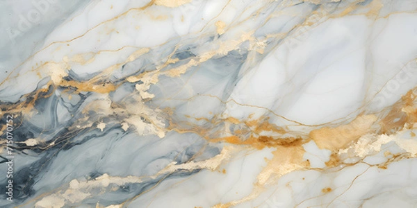 Fototapeta White Marble granite ivory with brown and gold texture. Background wall surface pattern graphic abstract light elegant gray floor ceramic counter texture stone slab smooth tile natural