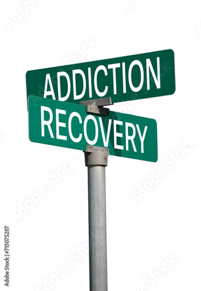Obraz addiction recovery sign